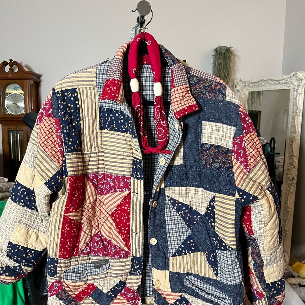 Patchwork Quilted Jacket - image 1